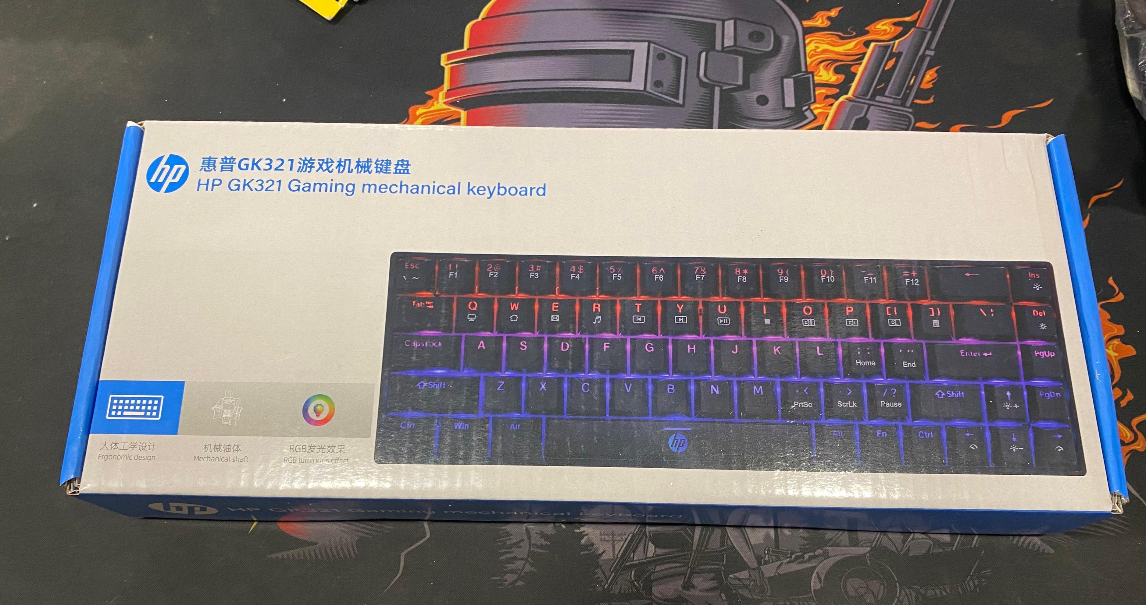 Hp Keyboard GK321 Gaming Keyboard  68% Black Hp Keyboard GK321 Gaming Keyboard  68% Black